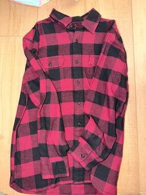 Levi's Red and Black Buffalo Plaid Button-Down Shirt